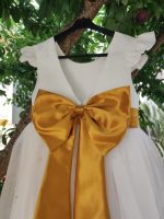 Vestido de criança Ritinha - Tule com pérolas