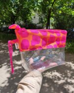 Necessaire Impermeável Pink Rodeo Transparente