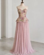 Vestido Sofia – Vestido de Cerimónia Floral em Chiffon e Tule Bordado - Image 2